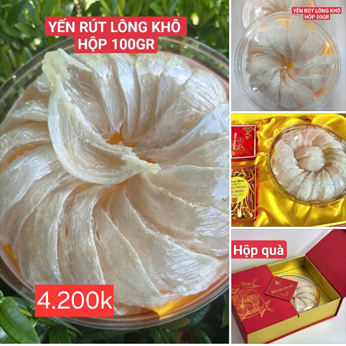 Yến sào rút lông nguyên tổ  HÀ NAM