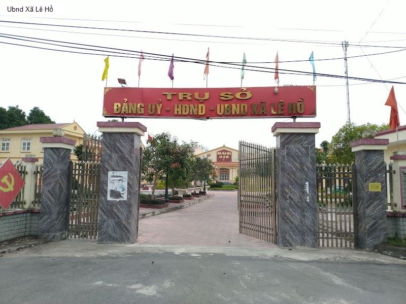 Ubnd Xã Lê Hồ
